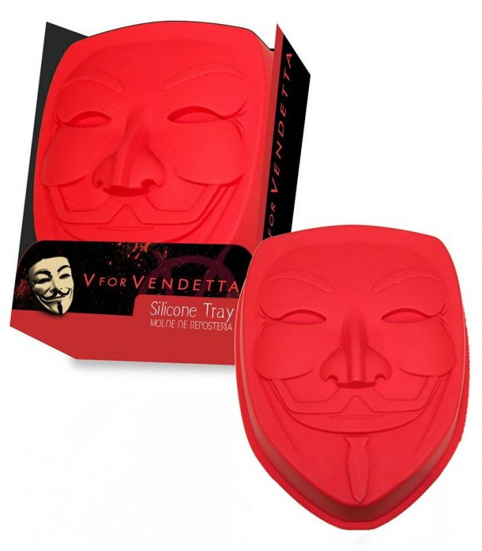 Molde de silicona para bizcocho - V de Vendetta