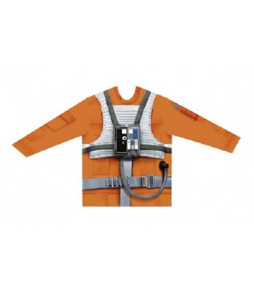 Camiseta manga larga hiperrealista Piloto X-Wing - Star Wars