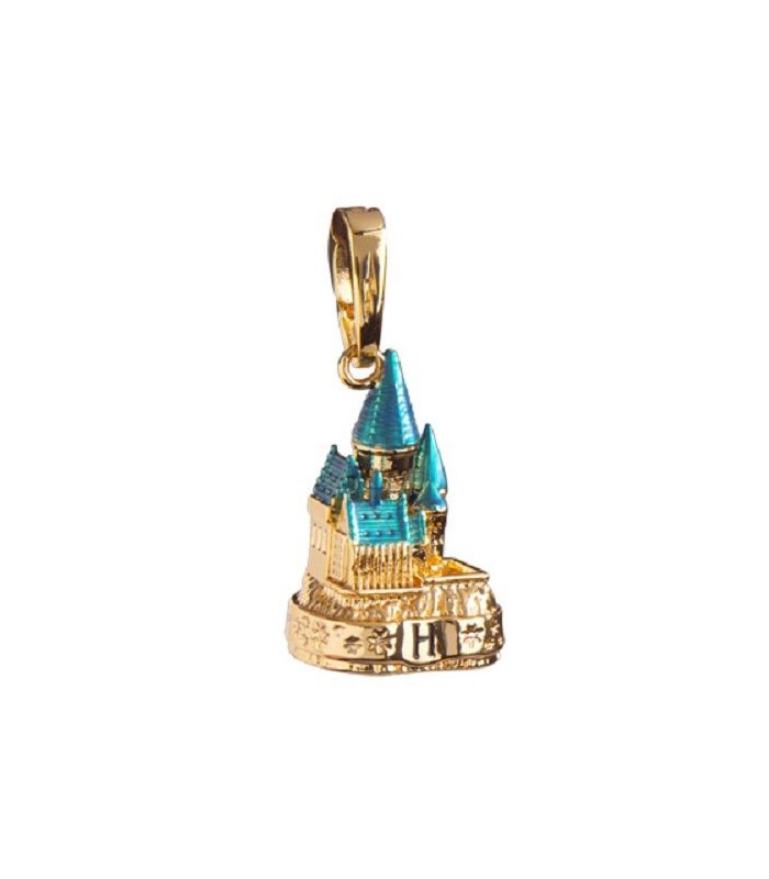 Abalorio Castillo de Hogwarts dorado para pulsera Lumos- Harry Potter