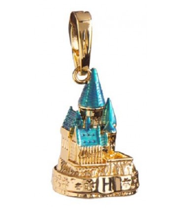 Abalorio Castillo de Hogwarts dorado para pulsera Lumos- Harry Potter