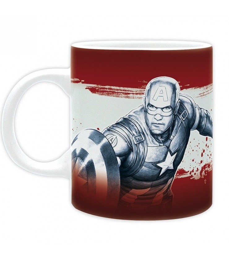 Taza Escudo Capitán América Los Vengadores 