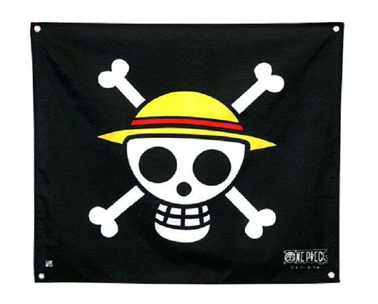 Bandera pequeña Jolly Rogers Sombrero de paja One Piece