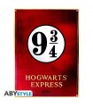 Placa metálica andén 9 y 3 cuartos - Harry Potter