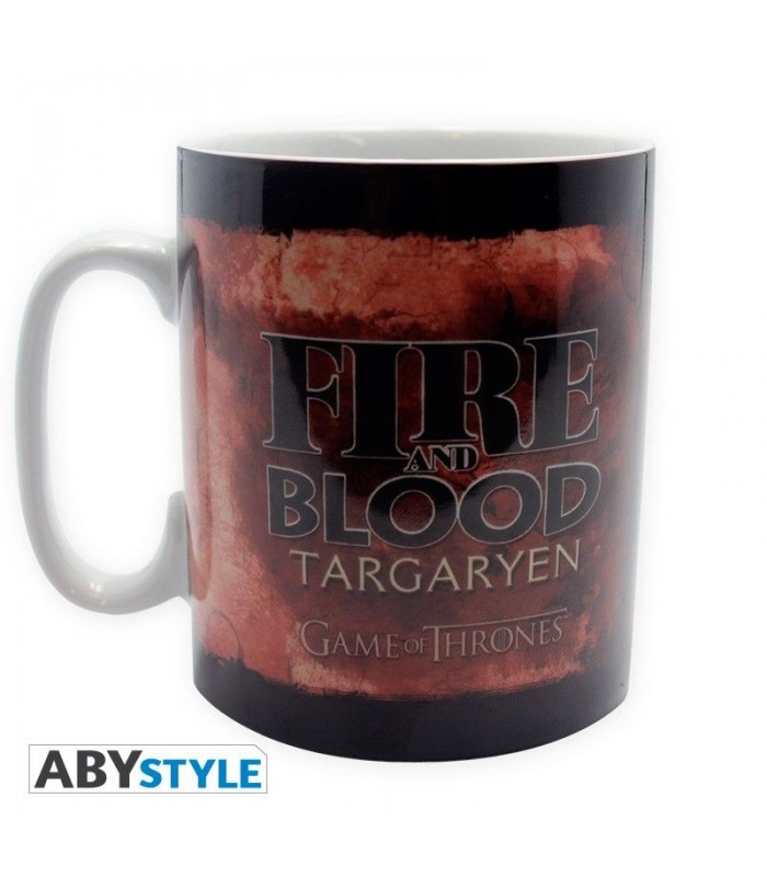 Pack  de taza, llavero y chapas Targaryen -  Juego de Tronos