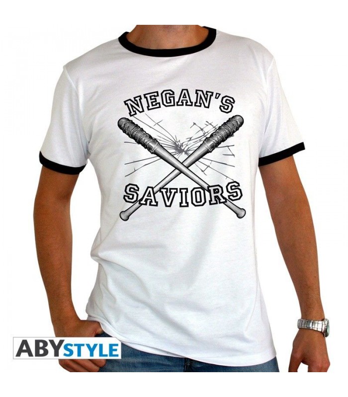 Camiseta blanca Negan's Saviors - The Walking Dead