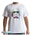 Camiseta blanca Stormtrooper de colores - Star Wars