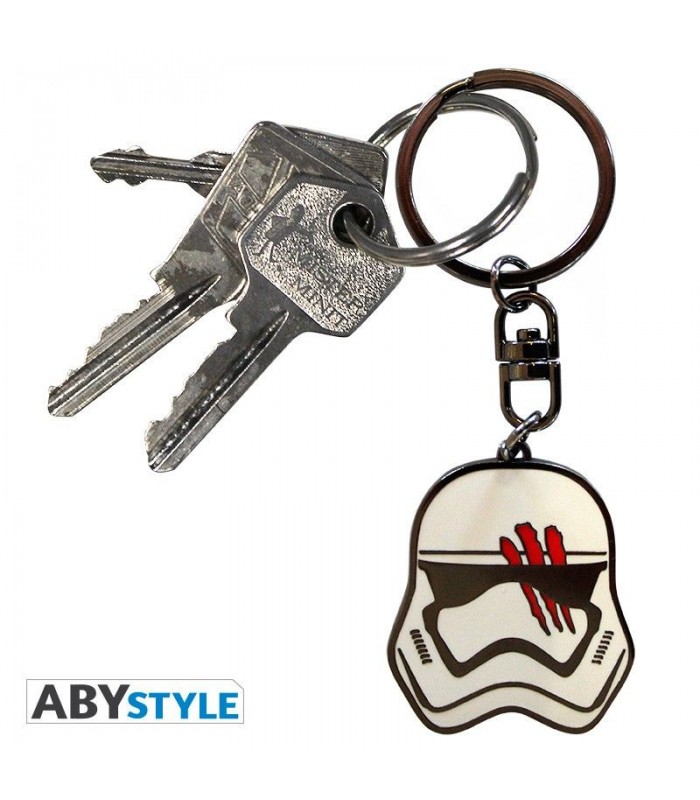 Llavero metálico casco de trooper ensangrentado - Star Wars