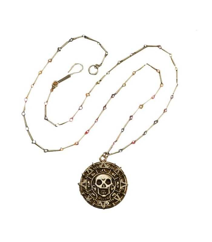 Colgante de Elizabeth Swann Moneda Azteca Piratas del Caribe