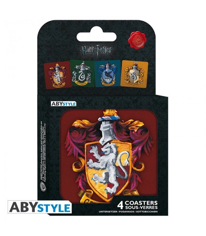 Set de posavasos casas de Hogwarts - Harry Potter