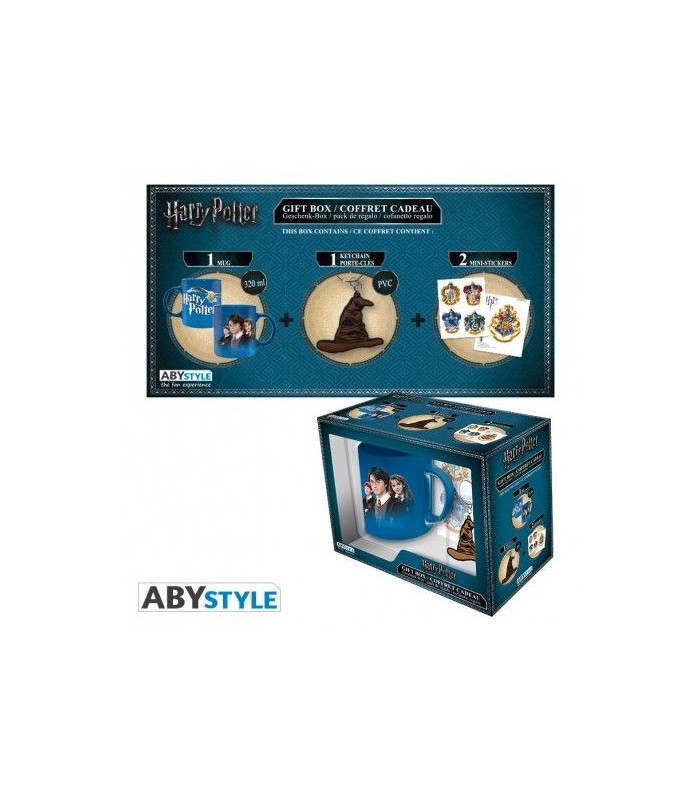 Pack taza, llavero y pegatinas Harry Potter