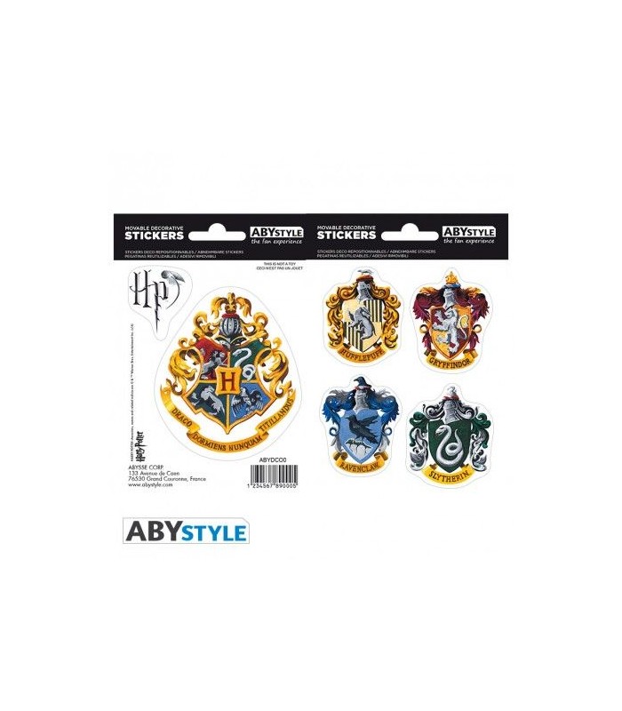 Pegatinas emblemas Hogwarts Harry Potter