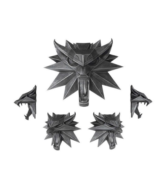 Escultura mural  Emblema Lobo Geralt de Rivia- The Witcher