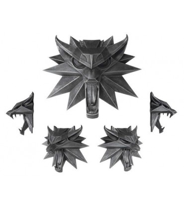 Escultura mural  Emblema Lobo Geralt de Rivia- The Witcher