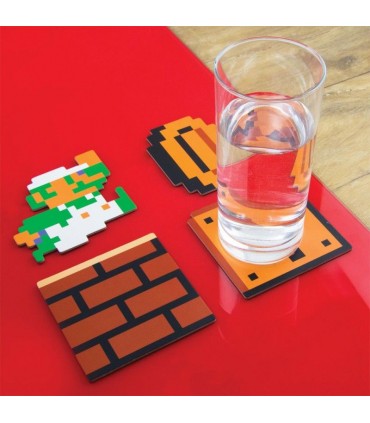 Set de posavasos - Mario Bros