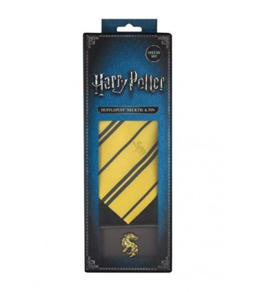 Set Deluxe de Corbata & Pin Hufflepuff - Harry Potter