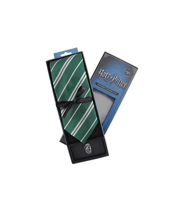 Set Deluxe de Corbata y Pin Slytherin- Harry Potter