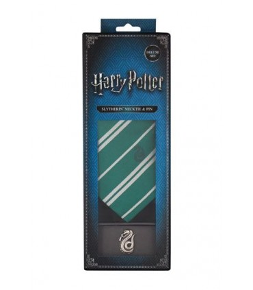 Set Deluxe de Corbata & Pin Slytherin - Harry Potter