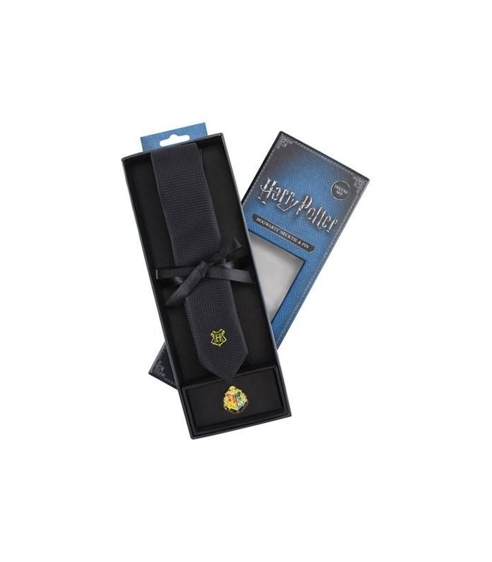 Set Deluxe de Corbata & Pin Hogwarts - Harry Potter
