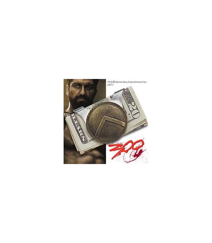 Clip para Billetes -  Escudo Espartano de Leónidas