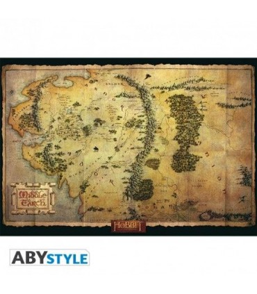 Póster Mapa Edad Media - The Hobbit