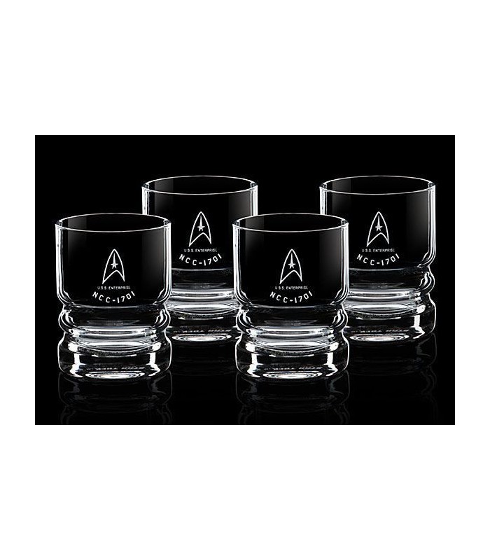 Star Trek Pack de 4 Vasos USS Enterprise
