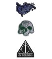 Pack de 3 Parches Deluxe Deathly Hallows - Harry Potter