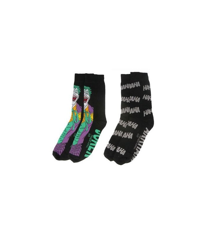 Pack 2 calcetines Joker talla 39/45 - DC Comics
