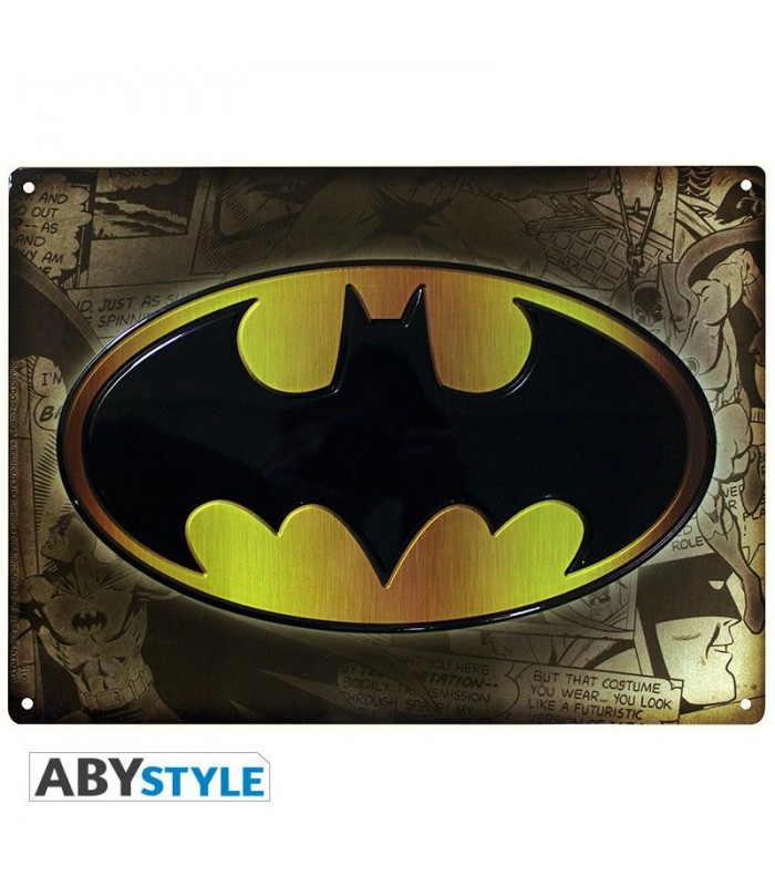 Placa de metal Barman - DC Comics