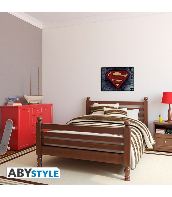 Placa de metal Superman - DC Comics