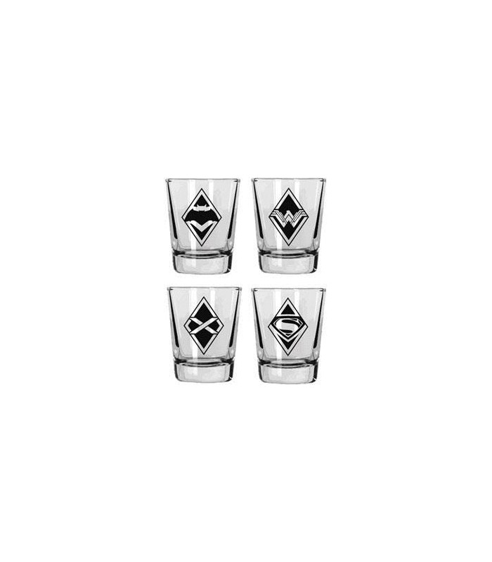 Set mino vasos logos Batman & Superman - DC Comics