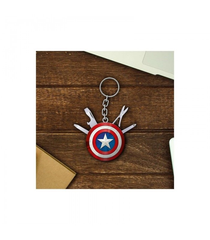 Llavero multiusos Capitán América - Marvel