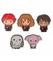 Pack 5 Chapas Harry, Hedwig, Dobby, Ron y Hermione - Harry Potter
