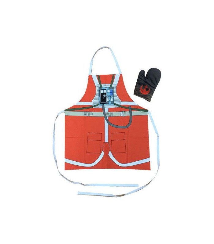 Delantal con manopla Traje piloto Luke- Tarro cristal - Star Wars