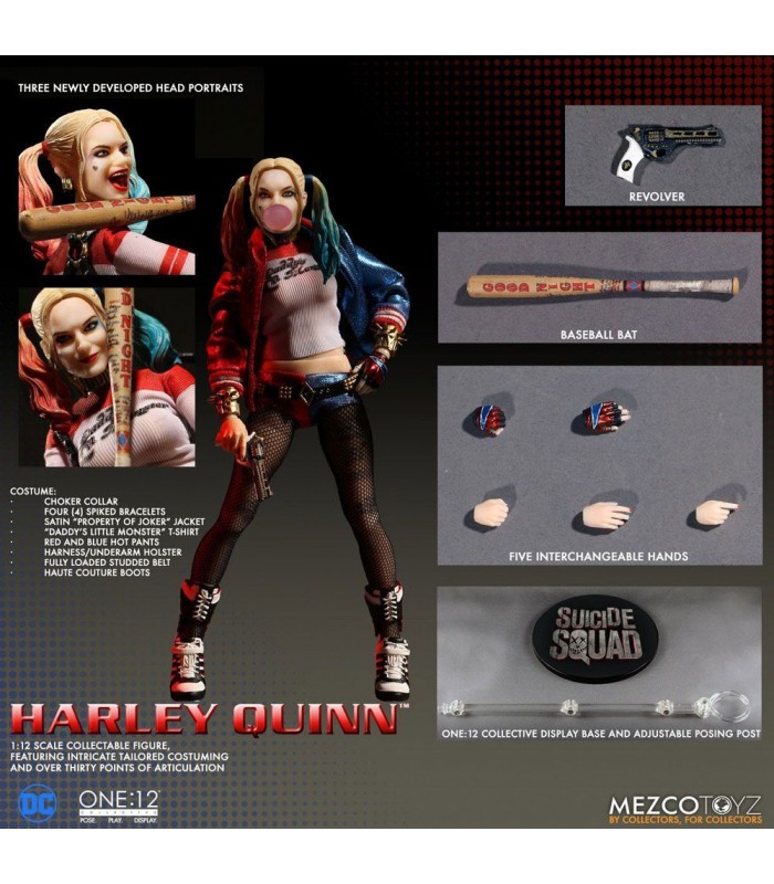 Figura 1/12 Harley Quinn 16 cm - Escuadrón Suicida