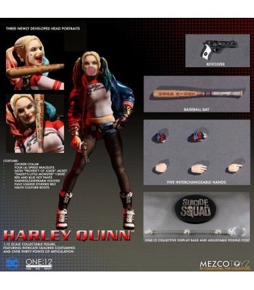 Figura 1/12 Harley Quinn 16 cm - Escuadrón Suicida