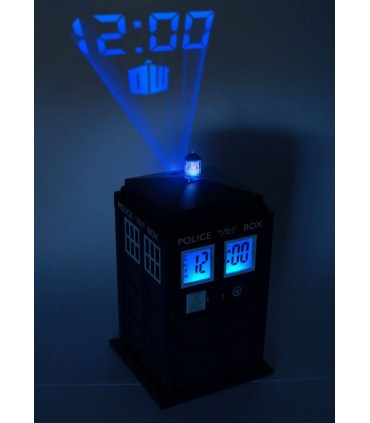 Reloj despertador con proyector Tardis - Doctor Who