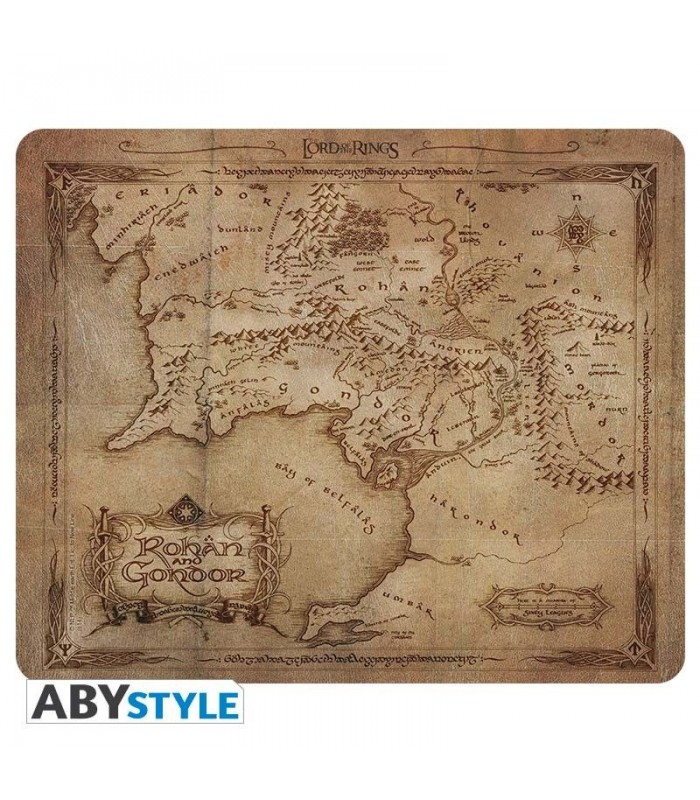 Alfombrilla para ratón mapa de Gondor y Rohan - El Señor de los Anillos
