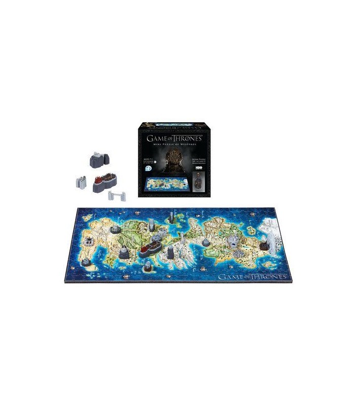 Mini Puzle 3D mapa de Poniente (Westeros) - Juego de Tronos