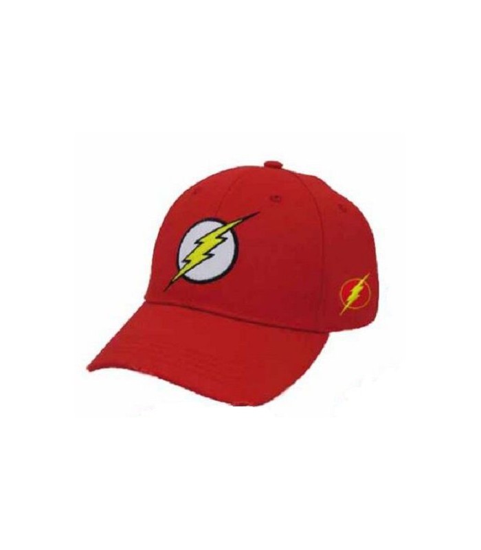 Gorra roja símbolo Flash - La Liga de la Justicia
