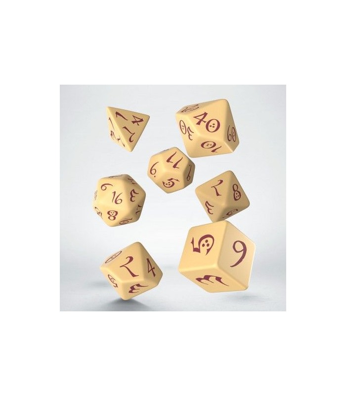 Set de dados para rol en color beige