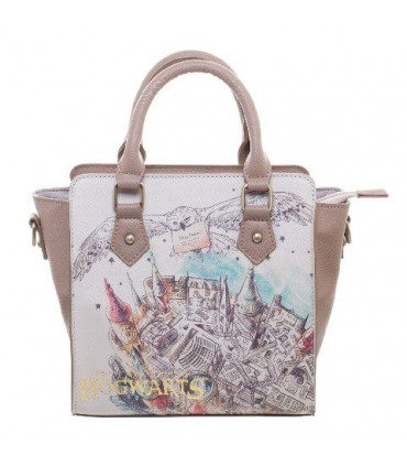 Bolso pequeño Hedwig sobrevolando Hogwarts - Harry Potter