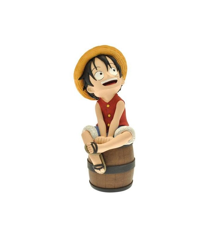 Hucha Luffy en barril- One piece