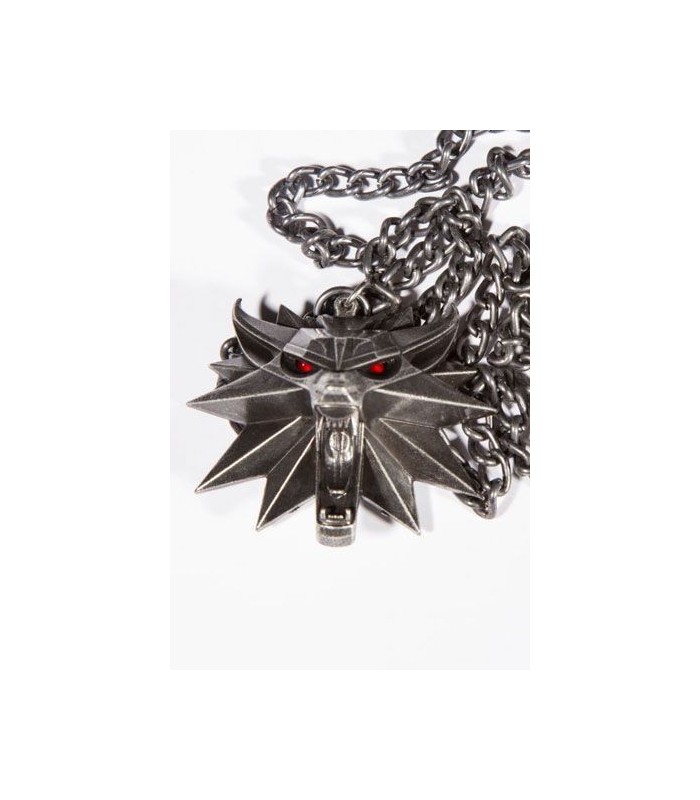 Medallón escuela del Lobo con iluminación - The Witcher