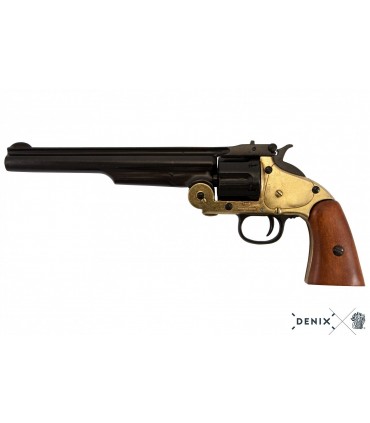 Réplica revólver S&W M3 .45 Schofield 1861 en negro y latón