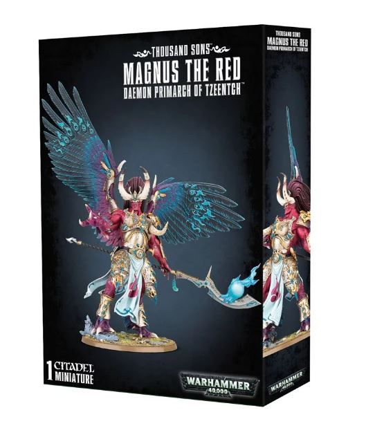 Magnus The Red Thousand Sons - Miniatura Warhammer 40k Commission, Dipinta A Mano E Assemblata