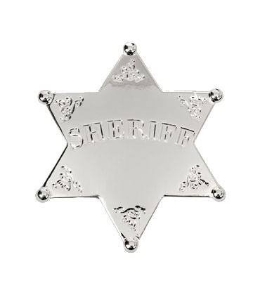 Insignia Sheriff con baño de plata