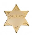 Insignia Sheriff con baño de oro