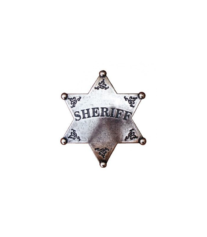 Insignia de Sheriff plateada