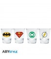 Set de chupitos emblemas de super héroes - DC Comics