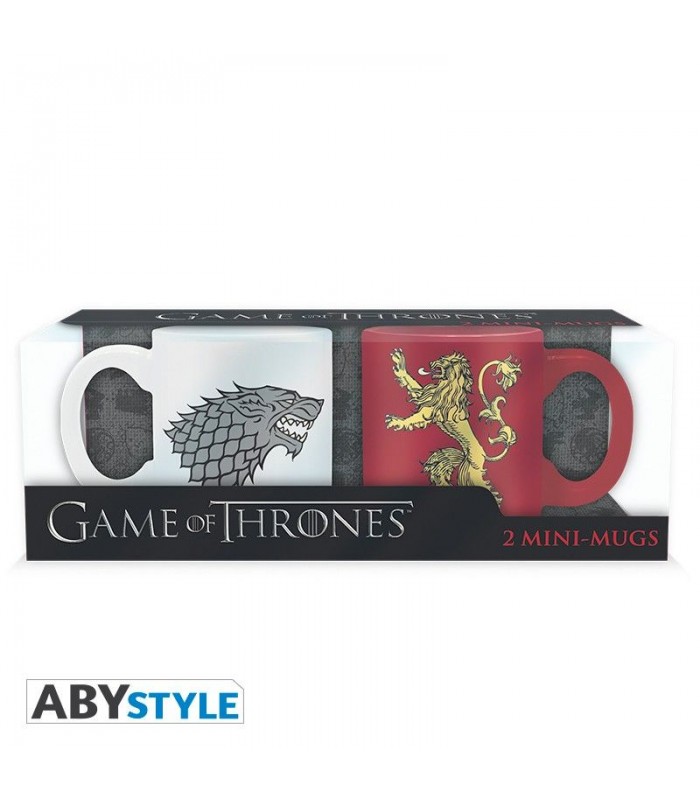 Set de dos tazas de café Stark y Lannister -  Juego de Tronos